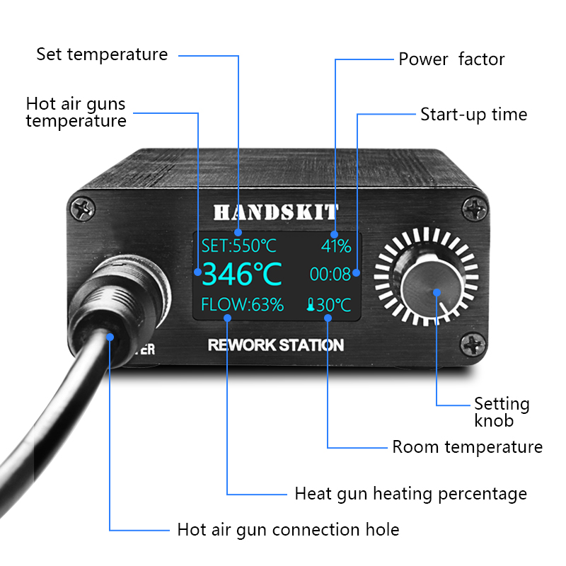 T12 Heat Guns OLED Digital Dis - Hot Air Rework Station T12 recension och pris