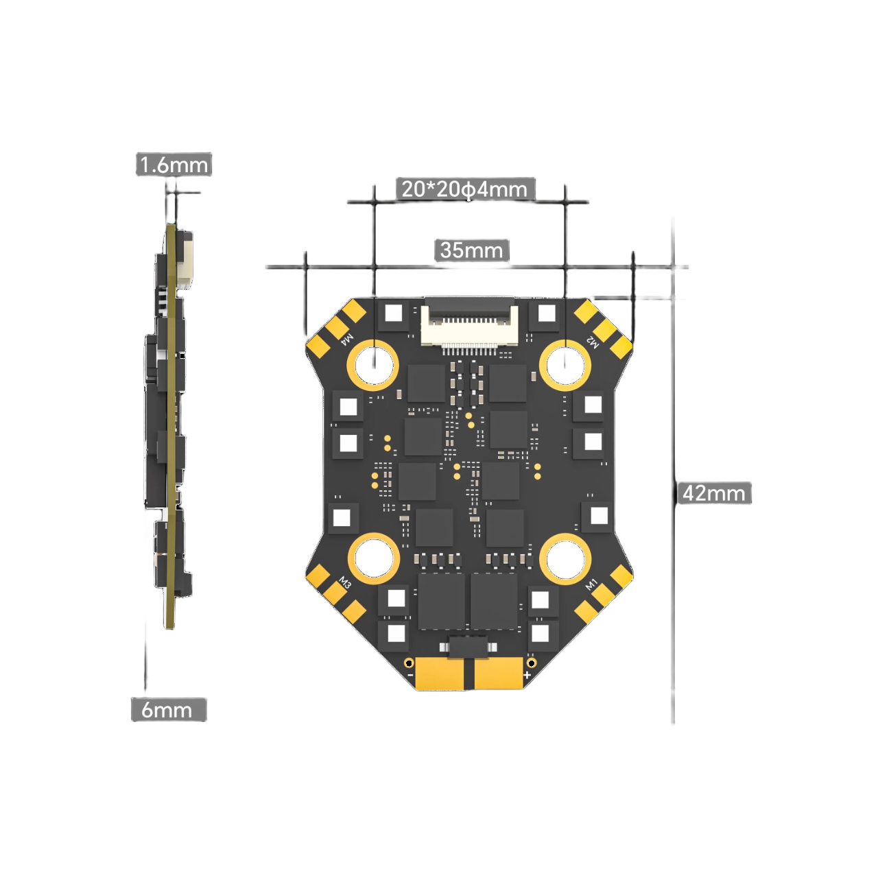 IFlight Borg Mini F7 Stack wit - Fpv Flight Controller F7 Stack 60A recension och pris