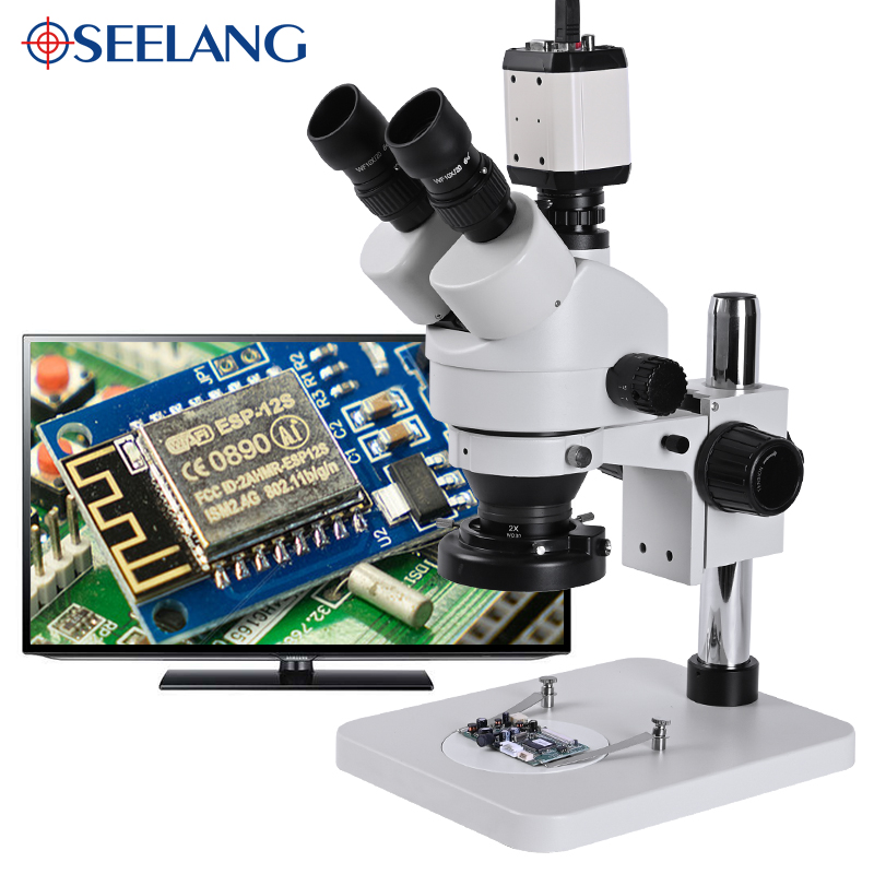 Industrial grade 3.5-90X stere - Stereo Trinocular Microscope Pcb recension och pris