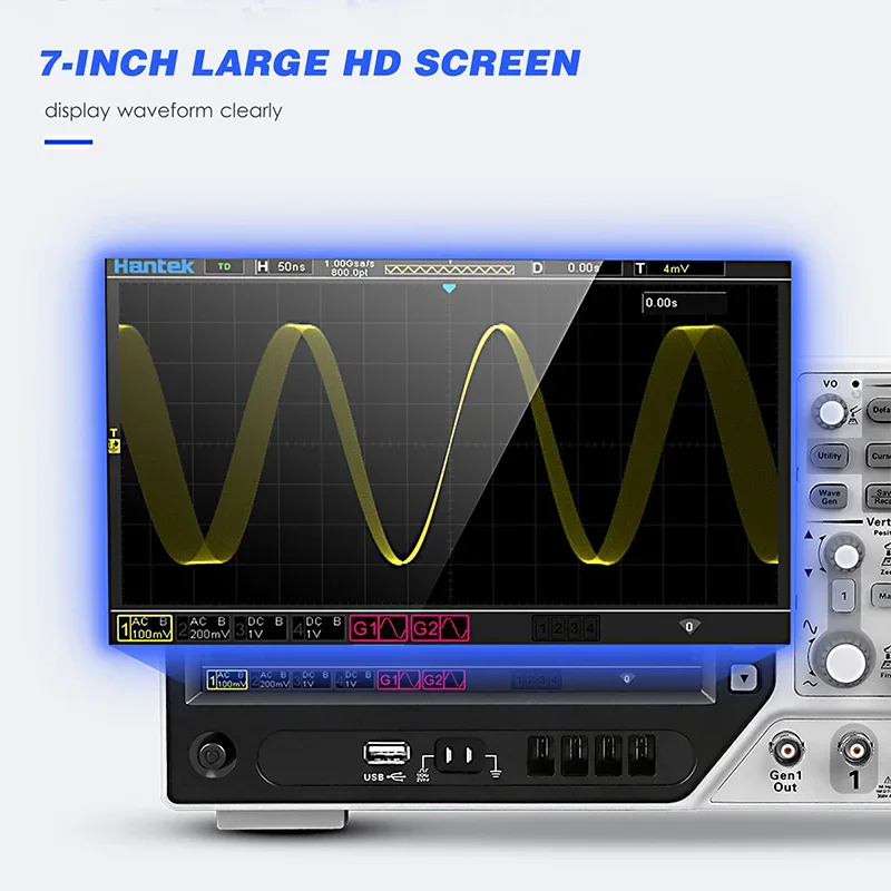 Hantek Dpo6104b Digital Storag - Digital Storage Oscilloscope 100Mhz recension och pris